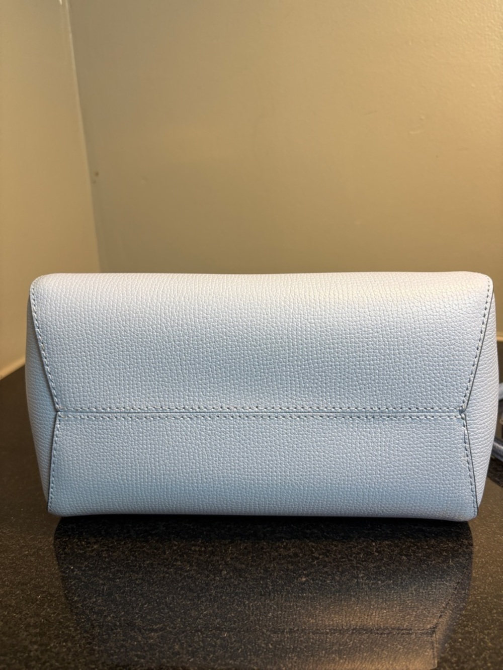 kate spade Small Top-Handle Mini Bag in Light Blue with Gold Hardware - Picture 6 of 9
